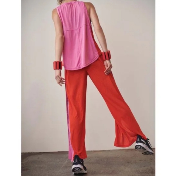 FP Movement by Free People Nothing But Net Sweat Set Flambe Combo - Picture 5 of 14